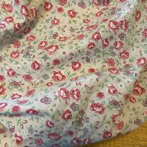 Waverly Baby Floral Cotton Fitted Crib Sheet Pink and Green